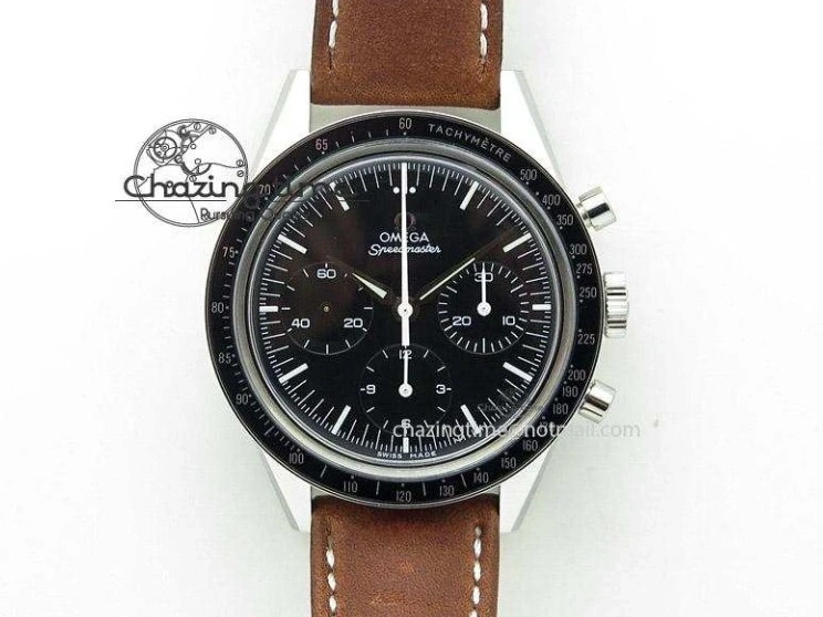 0318 Premium Speedmaster “Dark Side of The Moon” Real Ceramic OMF 1:1 Best Edition on Nylon Strap A 7977